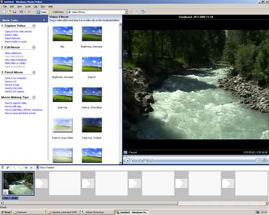 Eenvoudig in gebruik, veel effecten en gratis. Windows Movie Maker is een must-have.