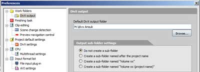 U hoeft niet veel opties in te stellen om aan de slag te kunnen met Divx Author.