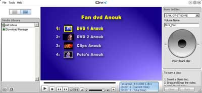 Met de gratis DivX Player kunt u alle Divx movie bekijken op uw pc.